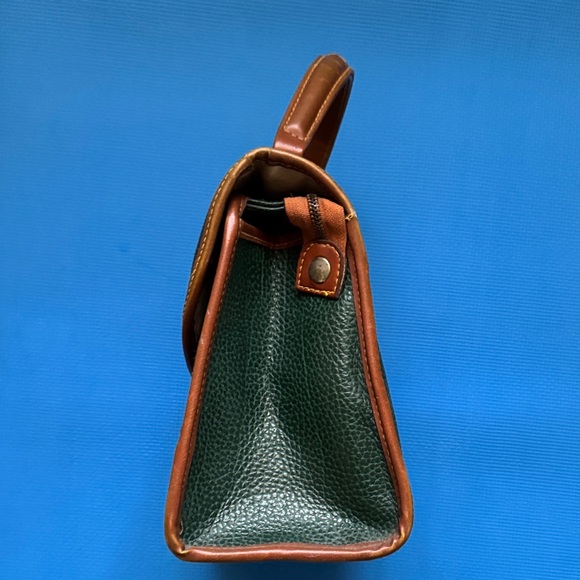 Dooney & Bourke Green and Brown Vintage Satchel - Picture 5 of 10